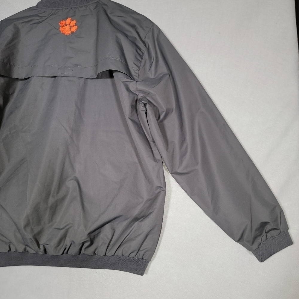 NWT Franchise Club Mens Clemson Tigers Gray Pullover Windbreaker Size Medium - Picture 10 of 11